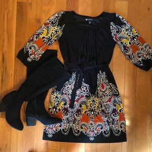 Gorgeous printed Valerie Bertinelli dress